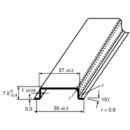 RAIL DIN SYMÉTRIQUE 7,5 MM 2M