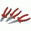SET DE 3 PINCES, UNIVERSELLE 180MM, COUPANTE 160MM ET À BECS 200MM. C.K. T3803