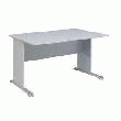 BUREAU L140 PIEDS L GRIS.