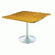 TABLE DE RÉUNION CARRÉE - CHICAGO - NOYER
