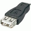 ADAPTATEUR FICHE FEMELLE USB A / FICHE MÂLE MICRO B