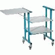 TABLE DE RÉTROJECTION PMI MÉTALLURGIE 3 PLATEAUX (2 + 1 LATÉRAL) - GRIS