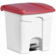 BAC DE RECYCLAGE INTÉRIEUR 30 LITRES COUVERCLE ROUGE