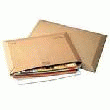 BOÎTE 100 POCHETTE RIGIPACK BRUNES EN CARTON AVEC FERMETURE ADHÉSIVE 36X25 CM