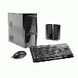 BOITIER PC NOIR LAQUE 400W + KIT CLAVIER/SOURIS USB + HP