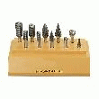 COFFRET DE 10 FRAISES ROTATIVES  E10 ROT MD/4 - FRAISES QUEUE 6 X 40MM