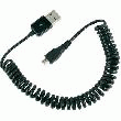 CÂBLE SPIRALÉ ANSMANN USB 2.0 1,5 NOIR