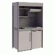 CUISINETTE MÉLAMINÉ EVIER FRIGO/MEUBLE MÉLA/ROBINET.