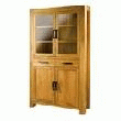 VITRINE EN CHÊNE 4 PORTES + 2 TIROIRS ACADIE VAISSELIER