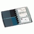 PORTE-CARTE VISITE 90 CARTES NOIR/BLEU