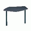 PLAN CONVIVIALIT DROIT JAZZ, LARGEUR : 137 CM