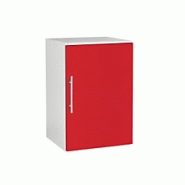 ELÉMENT HAUT MÉLAMINÉ ROUGE MYLÈNE LARGEUR 40 CM : 1 PORTE