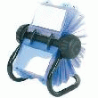 FICHIER ROTATIF NOIR ROTADEX POUR CARTES