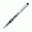 STYLO PLUME PILOT  V PEN - JETABLE - PLUME MOYENNE - NOIR