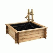 BASSIN CARRÉ EN BOIS FSC TOKYO BASSIN PRÉFORMÉ, KIT BASSIN