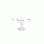 table ronde de repas design arbre pied tulipe laqu blanc 120cm - Table De Salle A Manger Industriel2928 table ronde de repas design arbre pied tulipe laqu blanc 120cm - Table De Salle A Manger Industriel2928