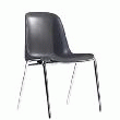 CHAISE EN MéTAL EMPILABLE ELENA