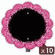 ETIQUETTE FLEUR ROSE