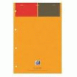 BLOC-BUREAU OXFORD NOTEPAD A4 21 X 29,7 CM PERFORÉ 4 TROUS BLANC LIGNÉ 80 FEUILLES