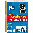 LOT 3+1 CAHIERS - OXFORD - A4 - SEYES - 96 PAGES -