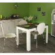 - PEPPER TABLE DE CUISINE 110X70CM BLANCHE