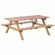 TABLE FORESTIERE AVEC BANCS SANS ANCRAGES