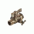 ROBINET DE COMPTEUR DROIT MÂLE À PURGE/M 20X27 - ECROU 20X27