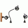 Spot Halogene Sur Rotule Simple 50W/24V Noire