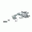 CHAPES EXTRA-PLATES - POUR FEUILLARD COMPOSITE 13 MM LOT DE 2000