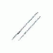 COLLIER PERLES PLASTIQUE BLANC - LONGUEUR 90 CM