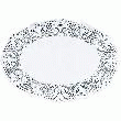 DENTELLE OVALE BLANCHE 32X22CM EN PAPIER - LOT DE 250