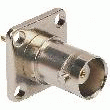 EMBASE BNC NICKELÉE, CARRÉE, 75OHM