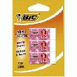 3 GOMMES - BIC - PLASTIQUE