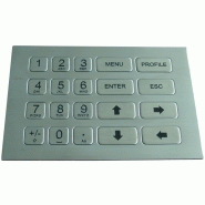 PAVE NUMERIQUE INOX ANTIVANDALE DE 20 TOUCHES B139KP