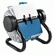 FICHIER ROTATIF OUVERT NOIR ROLODEX POUR FICHES 102 X 57 MM - ROLODEX