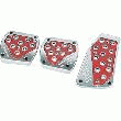 JEU DE PÉDALES SPORT ALU/ROUGE