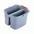 RUBBERMAID SEAU DOUBLE 18L POUR SÉPARER EAU PROPRE ET EAU SALE OU TRANSPORT ACCESSOIRES MÉNAGE
