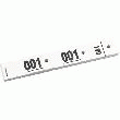 CARNET 50 TICKETS VESTIAIRES BLANC AVEC TROUS - EXACOMPTA