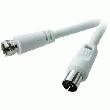 CABLE D'ANTENNE SAT/COAXIAL 10 M BLANC SPEAKA PRO
