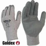 GANT FIBRES HAUTE-TÉNACITÉ ENDUCTION POLYURÉTHANE GRIS, ANTI COUPURE