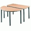 TABLE RECTANGULAIRE 140 X 70 POIRIER PIED / ANTHRACITE