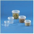 POT PLASTIQUE TRANSPARENT INVIOLABLE