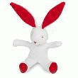 MINI LAPIN ROUGE GRENAT  18CM