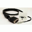 PLASTRON VGA ET AUDIO 20M FEMELLE/MÂLE