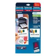 CARTE DE VISITE AVERY QUICK AND CLEANFORMAT 85 X 54 MM BLANCHE - 270 GR -POCHETTE DE 100