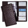 CLASSEUR PORTE-CARTE DE VISITE NOIR - FORMAT CARTE 57 X 90 MM - 200 CARTES - RELIURE CENTIUM
