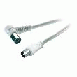CABLE D'ANTENNE COAXIAL 10 M BLANC SPEAKA PRO