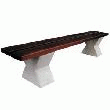 ASSISE BOIS PIED BÉTON FINITION BOIS EXOTIQUE LASURÉ ACAJOU DORÉ