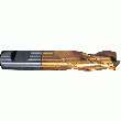 FRAISES 3 DENTS, SĂRIE NORMALE, QUEUE CYLINDRIQUE, COUPE AU CENTRE, HĂLICE Ă 30°, HSSCO8 REVĂTU TIN. FRAISES 3 DENTS, SĂRIE NORMALE, QUEUE CYLINDRIQUE, COUPE AU CENTRE, HĂLICE Ă 30°, HSSCO8 REVĂTU TIN.
