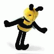 ABEILLE JAUNE ET NOIRE 30CM OU 45CM  ABEILLE 45CM
